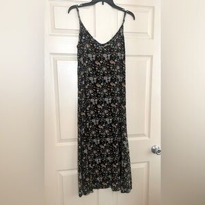 NATURAL LIFE Black and White Spaghetti Strap Sundress